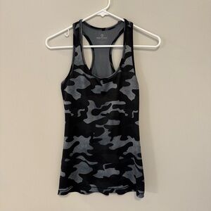 Gray and Black Camo Tank Top